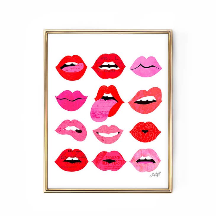 Lips of Love Art Print 11x14